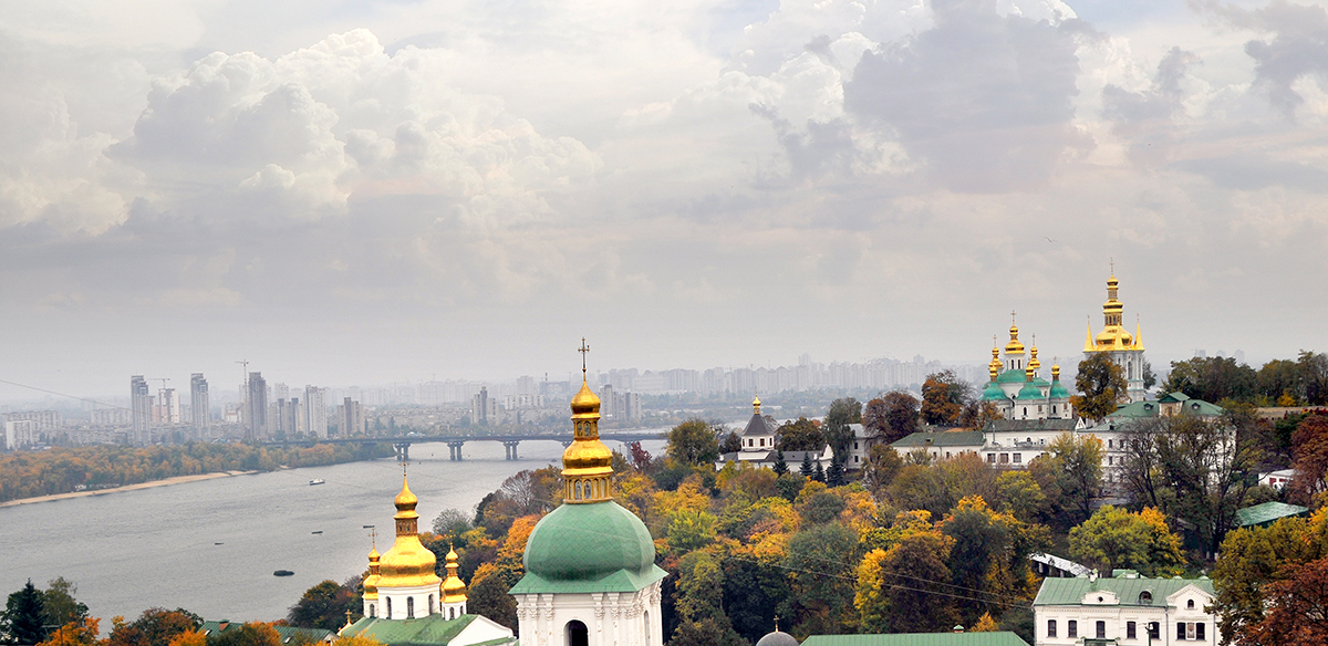 Киев осень Лавра